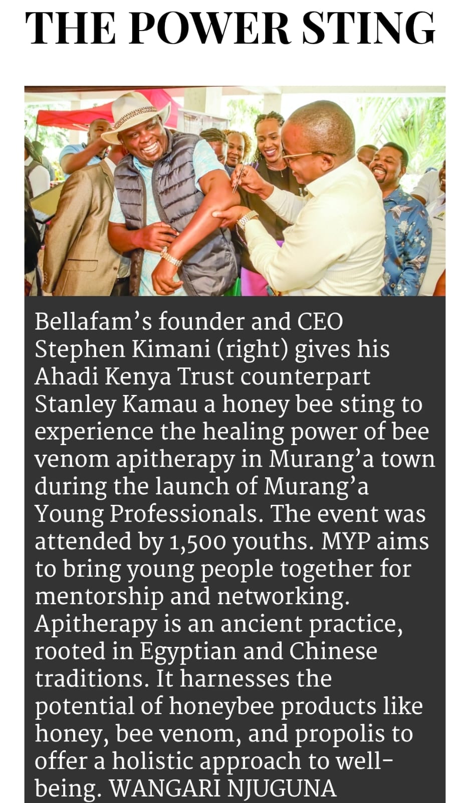 The Power Sting: How Bee Venom Therapy is Inspiring Kenya's Next Generation